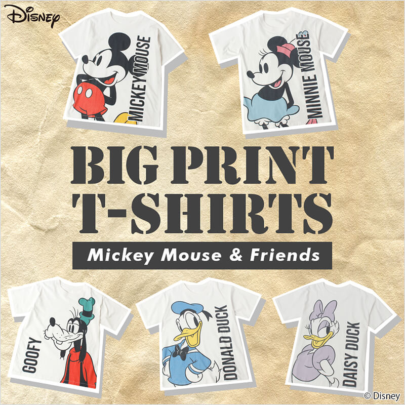 Disney BIG PRINT T-SHIRTS COLLECTION