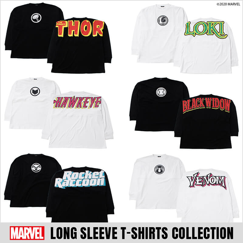 MARVEL LONG SLEEVE T-SHIRTS COLLECTION