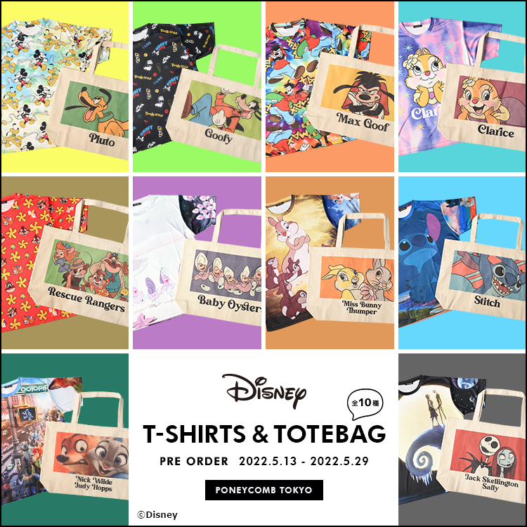 Disney T-SHIRTS＆TOTEBAG